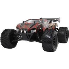 Jamara Ferngesteuerte Autos Jamara 59740 059740-Brecter Truggy BL 4WD 1:10 LiPo 2,4GHz RTR, Brushless Motor, Wheelybar, LED, Electronic splashproof, Adjustable Oil-Pressure Shock Absorber, Dirtproof Transmission Unit, Black