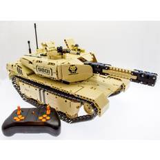 Radiostyrd stridsvagn Gear4play TechBricks RC Airsoft Stridsvagn 1276st bitar