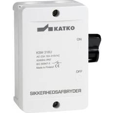 Solar Plus Automation Solar Plus Sikkerhedsafbryder 16A 3P hjælpekontakt grå/sort KSM316US/3xM20