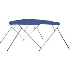 Nautica vidaXL Bimini di Prua con Tendalino a 4 Archi Blu 243x180x137 cm Blue