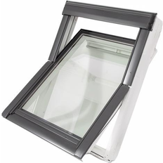 Velux ggu mk08 hvid polyuretan 78 x 140 Velux GGU0062 MK08 S7 Komfort Energi Plus Everfinish Aluminium Ovenlysvindue 78x140cm