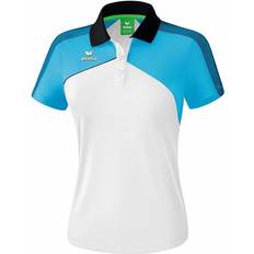 Dam - Fotboll - Vita Pikétröjor Erima Premium One 2.0 Polo Shirt Women - White/Curacao/Black