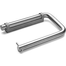 toiletpapirholder, børstet stål/grå