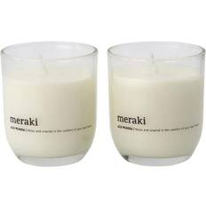 Transparant Geurkaarsen Meraki Wild Meadow White/Transparent