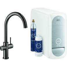 Graphite Kitchen Taps Grohe Blue Home (31455A01) Graphite