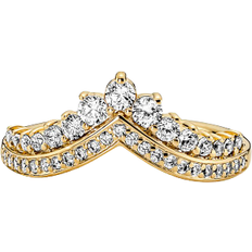 Pandora Wish Tiara Ring - Gold/Transparent