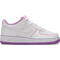 Nike Air Force 1 Low GS - White/Fuchsia Glow/Hyper Pink