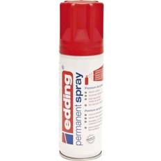 Röda Sprayfärger Edding 5200 Permanent Spray Premium Acrylic Paint Red 200ml