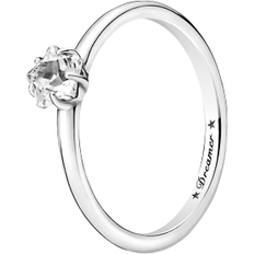 Pandora Celestial Sparkling Star Solitaire Ring - Silver/Transparent