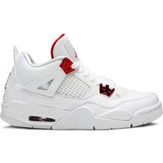 Nike Air Jordan 4 Retro GS - White/University Red/Metallic Silver