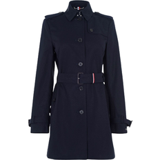 Tommy Hilfiger Femme Vêtements d'extérieur Tommy Hilfiger Manteau Mi-Saison Heritage Single WW0WW24966 - Bleu Marine