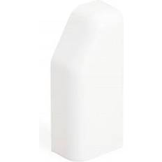 Endestykke SL 20/50 højre hvid RAL9010