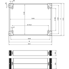 Schneider Electric Sokkel Sidepanel 100x400 Sæt