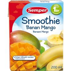 Mango Barnmat & Ersättning Semper Smoothie Banana & Mango 20cl