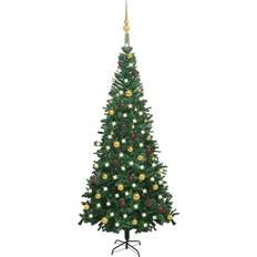 Bronce Árboles de Navidad vidaXL LEDs & Ball Árbol de Navidad 240cm