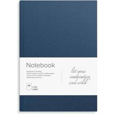 Burde Anteckningsbok Linnetextil Linj A5 Blue