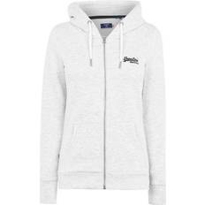 Superdry Full Zip Hoodie - Glacier Grey Marl