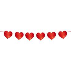 Red Garlands Folat Garlands Heart 6m