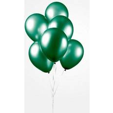 Globos Ballon Metallic mørkegrøn, 10 stk