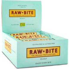 RawBite Vitaminas y Suplementos RawBite Caja de 12 Barritas Energéticas Naturales - Cacahuete