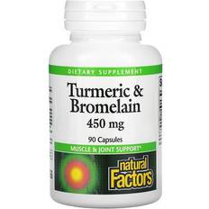 Natural Factors Turmeric & Bromelain 450 mg 90 Capsules