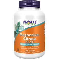 Magnesium citrate Now Foods Magnesium Citrate 200 mg 100 Tablets 100 st