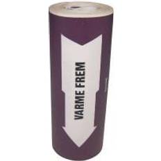 Varme frem, rørmærkningstape 160 mm x 10 meter