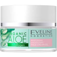 Eveline Cosmetics Cure del viso Eveline Cosmetics Organic Aloe+Collagen Moisturizing And Soothing Cream Crema Corpo 50 ml 50ml