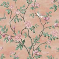 Laura Ashley Eglantine Blush Wallpaper Roll Pink