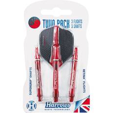 Sport all'aperto Harrows Tige De Fléchette Twin Pack Rouge