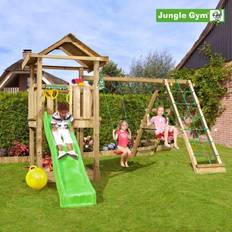 Jungle gym house Jungle Gym House legetårn komplet inkl. climb module xtra ekskl. rutschebane