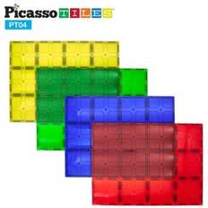 Magnetplatta Picasso-Tiles Stor Magnetplatta, XL, 4 Bitar