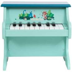 Musikinstrument barn piano leksaker Moulin Roty Blue Green Piano Piano musikinstrument barn 684