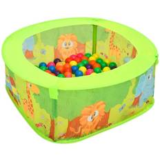 Plástico Piscinas de Bolas vidaXL Piscina De Bolas Con 50 Bolas Para Niños 75x75x32 Cm