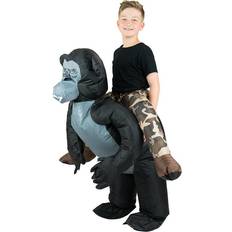 Gorilla kostume bodysocks Oppustelig Gorilla Børnekostume