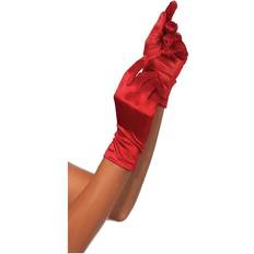 Leg Avenue Tilbehør Leg Avenue LEGAVENUE SATIN GLOVES RED