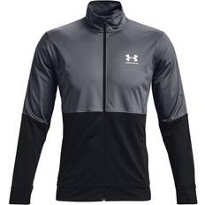 Under Armour Pique Track Jacket Men - Pitch Gray/White - 012