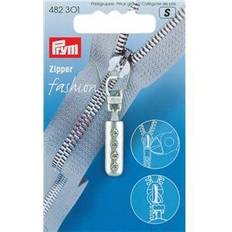 Prym Fashion Zipper Puller Rhinestones, Silver, Strass, silberfarbig, 1 Stück