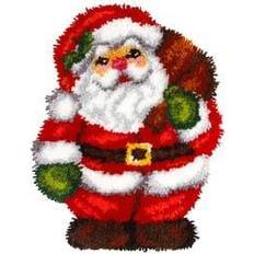Orchidea Orchidea Latch Hook Kit: Cushion: Shaped: Santa, Multi, 35 x 46cm