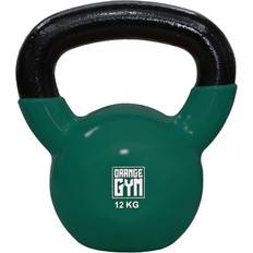 Gym Kettlebell de vinilo 12 kg verde oscuro