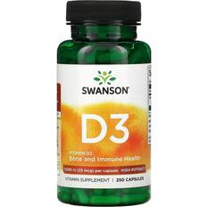 Vitamins & Supplements Swanson Vitamin D3 1000iu 250 pcs