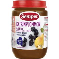 Barnmat Barnmat & Ersättning Semper Katrinplommon & Päron 190g