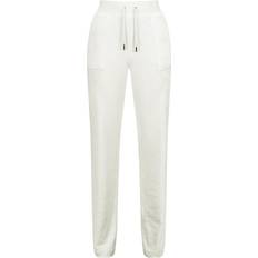 Juicy Couture Del Ray Classic Velour Pant - Cream