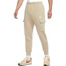 Nike Sportswear Club Fleece Cargo Trousers - Limestone/White