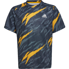 Adidas designed 4 training Adidas Aeroready Graphic Designed 4 Sport Training T-shirt Kids - Black/Magic Grey/Collegiate Gold