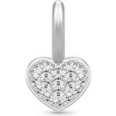 Matt Berlocker & Hängen Julie Sandlau Pure Heart Baby Pendant - Silver/Transparent