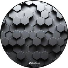 SKILLER SFM11 Hex Floor Mat - Black/White