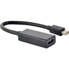 HDMI DisplayPort mini - Kabeladaptere Kabler Gembird Mini Displayport-HDMI M-F Adapter 0.2m