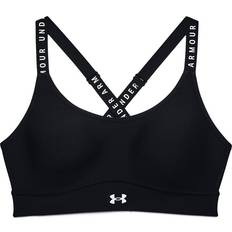 Under Armour Infinity Mid Covered Sports Bra - Black/White