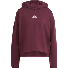 Adidas womens hoodie adidas Women's Essentials X Zoe Saldana Primegreen Hoodie - Victory Crimson